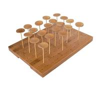 García de Pou 180.33 Bandeja para 120 Palillos, 25 x 30 x 1.3 cm, 20 unidades, Natural Bambú