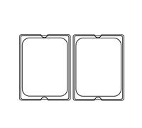 García de Pou 181.69 Tapa 1/2 para - Códigos 181,67/68 32,3 x 26,5 cm, Plateado Ino x 32,3 x 26,5 cm, Plateado, 12 unidades