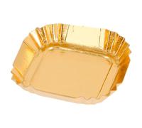 García de Pou 185.00 Mini Platos Cuadrados, 5.5 x 5.5 Cm, Set de 100, Oro
