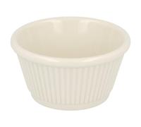 García de Pou 197.48 Ramequín Estriado 90 Ml, Diámetro 7.8 cm, Set de 48, Marfil