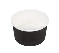 García de Pou - 2000 unidades - Tarrinas Helados 180 Ml 250 + 18Pe G/M2 Ø 8,7X5,2 Cm Negro Cartoncillo