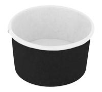 García de Pou - 2000 unidades Tarrinas Helados 70 Ml 210 + 18Pe G/M2 Ø 6,5X3,9 Cm Negro Cartoncillo