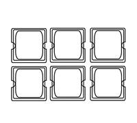 García de Pou 202.29 Tapa Gastronorm 1/6, 17.6 x 16.2 cm, Set de 48, Transparente