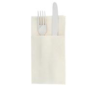 García de Pou 203.93 Servilletas Canguro 1 Cara Like Linen Unicolor, 70 G/M2, 40 x 40 cm, Crema, 50 Unidades