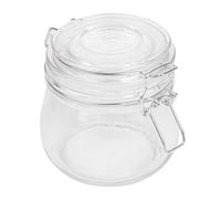 García de Pou 207.61 TARRO ALMACENAR + CIERRE CLIP 'WAKI GLASS', 500 Ml, Diámetro 9.5 x 10.5 cm, Set de 24, Transparente