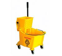 García de Pou 210.48 Prensa Escurridora con Cubo, 32 Litros, 62 x 40.5 x 86 cm, 1 unidades, Amarillo