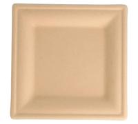 García de Pou 212.68 Bionic Platos Cuadrados, 16 x 16 x 1 cm, 1000 unidades, Natural Celulosa