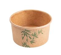García de Pou 217.57 Tarrinas Helados 90 Ml Feel Green, Diámetro 7.2 x 4 cm, Set de 2000, Marrón