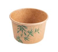 García de Pou 217.58 Tarrinas Helados Feel Green 120 Ml, Diámetro 7.7 x 4.7 cm, Set de 2000, Marrón