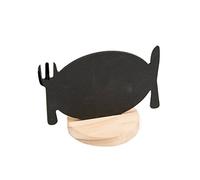 García de Pou 218.38 Pizarra Sobremesa y Soporte, 12.7 x 8 cm, Set de 6, Negro