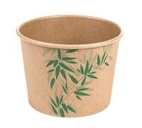 García de Pou 219.75 Tarrinas Feel Green 500 Ml, Diámetro 11 x 8.2 cm, Set de 500, Marrón