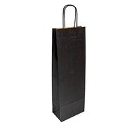 García de Pou 222.16 Bolsas Sos Con Asas 1 Botella 100 G/M2 14+8X40 Cm Negro Kraft (pack de 250)