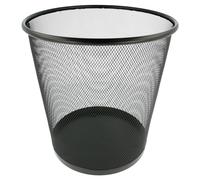 García de Pou 222.85 Papelera Enmallada Ø 26,5X29 Cm Negro Acero (pack de 12)