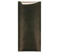 García de Pou 223.20 Bolsas Cubiertos + Serv. Blanca 'Just In Time' 80 + 10 Pe G/M2 8,5X19,5 Cm Negro Kraft Verjurado (pack de 250)