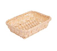García de Pou 230.17 Cesto Rectangular Símil Mimbre, 18 X 14 X 5 cm, 240 unidades, Natural