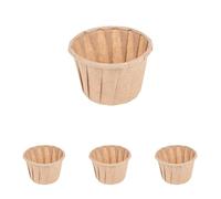 García de Pou - 250 unidades - Tarrinas Papel Plisado 30 Ml Ø4,2X3 Cm Natural Perg. Antigrasas (Paquete de 4)