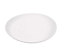 García de Pou 320.41 Platos Relieve Pastelería, 26 Cm, Set de 50, Blanco