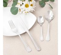 García de Pou 419.42 Cucharas de Mesa Sevilla, 19 cm, Set de 12, Plateado