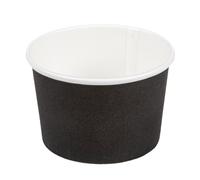 García de Pou 50 unidades 226.53 - Tarrinas Helados 120 Ml 210 + 18Pe G/M2 Ø 7,7X4,7 Cm Negro Cartoncillo