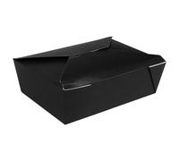 García de Pou - 50 Unidades - Cajas Americanas Microondables 'Thepack' 1980 Ml 250 + 12Pp G/M2 19,6X14X6,2 Cm Negro Cartón Ondulado Nano-Micro