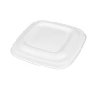 García de Pou 50 unidades - Tapas Para Tarrinas 253.86/88/90 'Bionic' 8X8X0,8 Cm Blanco Bagazo