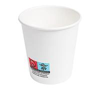 García de Pou 50 unidades - Vasos Bebidas Calientes 1 Pared 180 Ml 260 18 Pe G M2 Ø7,2 5,3X7,8 Cm Blanco Cartoncillo