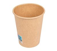 García de Pou - 50 unidades - Vasos Bebidas Calientes 1 Pared 180 Ml 260 + 18 Pe G/M2 Ø7,2/5,3X7,8 Cm Marrón Cartoncillo