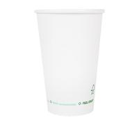 García De Pou 50 Unidades - Vasos De Papel 1 Pared 'Plastic Free' 660 Ml 300 G/M2 Ø9/6X17 Cm Blanco Cartoncillo