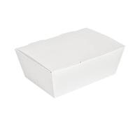 García de Pou 60 unidades - Cajas''Lunch Box'' Tapa 'Thepack' 230 G M2 14X9,7X5 Cm Blanco Cartón Ondulado Nano-Micro