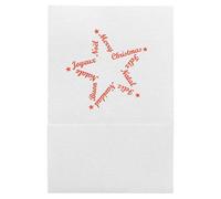 García de Pou 802.04 Servilletas Mini Servis Christmas, 1 Capa 19.5 G/M2, 17 x 17 cm, Blanco