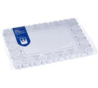 García de Pou Blondas Rectangulares Caladas, 40 x 30 cm, Set de 250, Blanco, papel, 40 x 30 x 30 cm