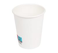 García De Pou Vasos Bebidas Calientes 1 Pared 240 ml 280 + 18 Pe G/M2 Ø8/5.6x9.2 cm, Blanco Cartoncillo, 50 Unidades