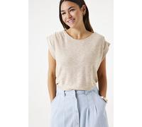 Garcia Ladies T-shirt Ss Beige Stone Talla: XS | Camisetas de Seda Outlet | Mujer | Marrón