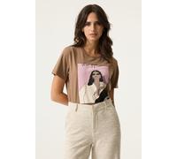 Garcia Ladies T-shirt Ss Soft Taupe Talla: M | Camisetas de Seda Outlet | Mujer | Negro