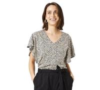 Garcia T-Shirt Short Sleeve, Black, L Women's