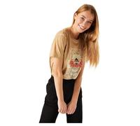 Garcia T-Shirt Short Sleeve, Camiseta Mujer, Safari Gold,