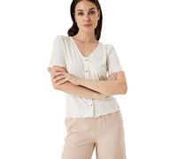 Garcia T-Shirt Short Sleeve, Off White, XS Women's