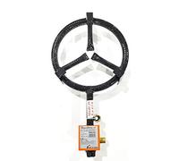 Garcima 20301 - Pallero Anillo quemador de gas natural, 30 cm, Negro