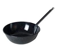 Garcima 20416, Sartén Honda esmaltada con mango, negro, 16 cm