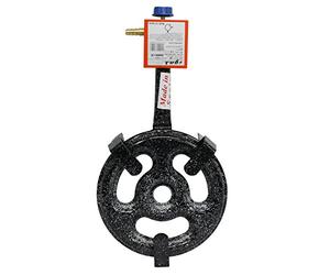Garcima 76030 Hornillo paellero gas plano l-30 1 fuego, Negro, 33x59x10.6 cm
