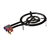Garcima 76040 Hornillo paellero Gas Plano l-40 2 Fuegos, Negro, 41x 65 x 12 cm