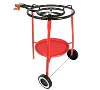 Garcima Kit de cocina de paella sobre ruedas con sartén de 18 pulgadas
