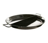 Garcima La Ideal_Enamelled Multigusto-Paellera con 2 Compartimentos, 50 cm, Acero, Negro, 4