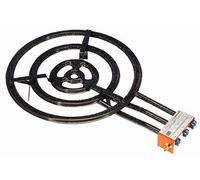 Garcima Paella Triple Anillo Quemador de Gas Natural, Negro, 60 cm, Pack de 4