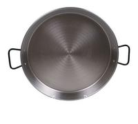 Garcima paellera de Acero Pulido, Gris, 70 cm, Pack de 2