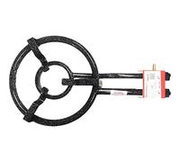 Garcima - Quemador de metal para gas butano, de color negro esmaltado, de 11,7 x 34,5 x 60 cm , especial para cocinar paellas, con regulador de intensidad y homologado (35 cm de diámetro)