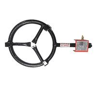 Garcima - Quemador de metal para gas butano, de color negro esmaltado, de 9.8 x 30 x 51 cm, especial para cocinar paellas, con regulador de intensidad y homologado (30 cm de diámetro)