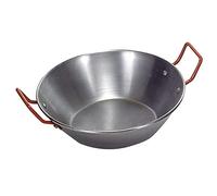 Sartén Honda Con Asas Acero Pulido 50 Cm Plateado
