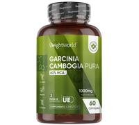 Garcinia Cambogia Pura - 1000 mg 60 Cápsulas - Fórmula de Origen Natural Apta para Veganos