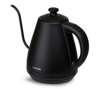 Klarstein Hervidor Agua Electrico 2KW 1l., Calentador de Agua con Cuello de Cisne, Temperatura 40-100 °C, Kettle Ebullición Rápida para Café y Té, Silencioso, Sin Goteo, Pantalla LED, Acero Inoxidable